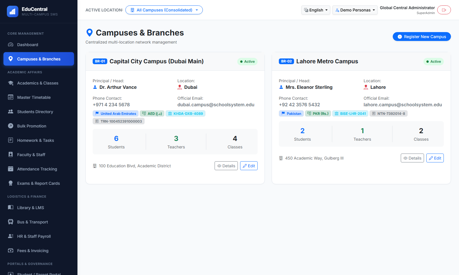 Multi-Campus School Architecture: Centralized Database vs Independent Campus Silos